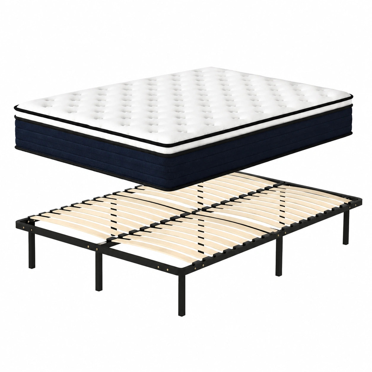 Matelas, avec sommier, 140 x 190 cm, pour la chambre