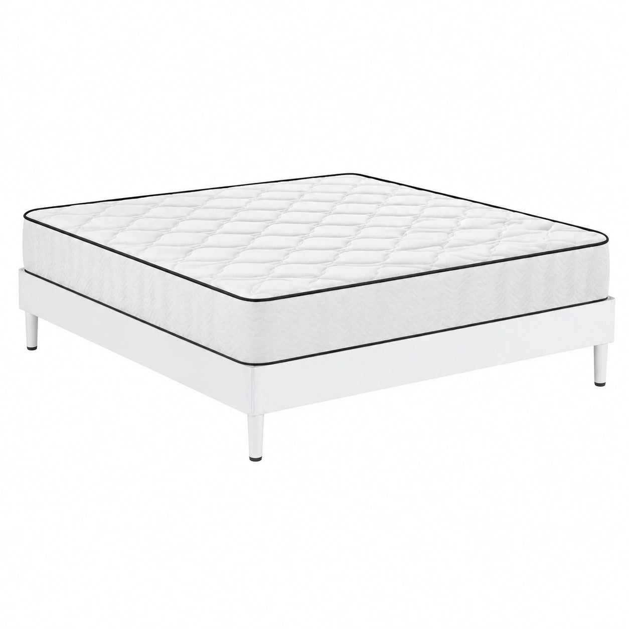 Matelas, avec sommier, 140 x 190 x 22 cm, pour la chambre