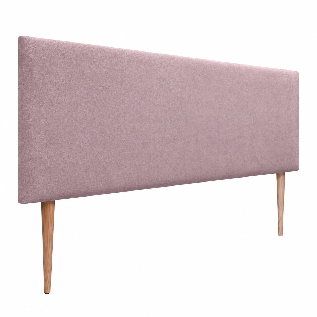 Lit, en tissu et similicuir, coloris rose, pour la chambre