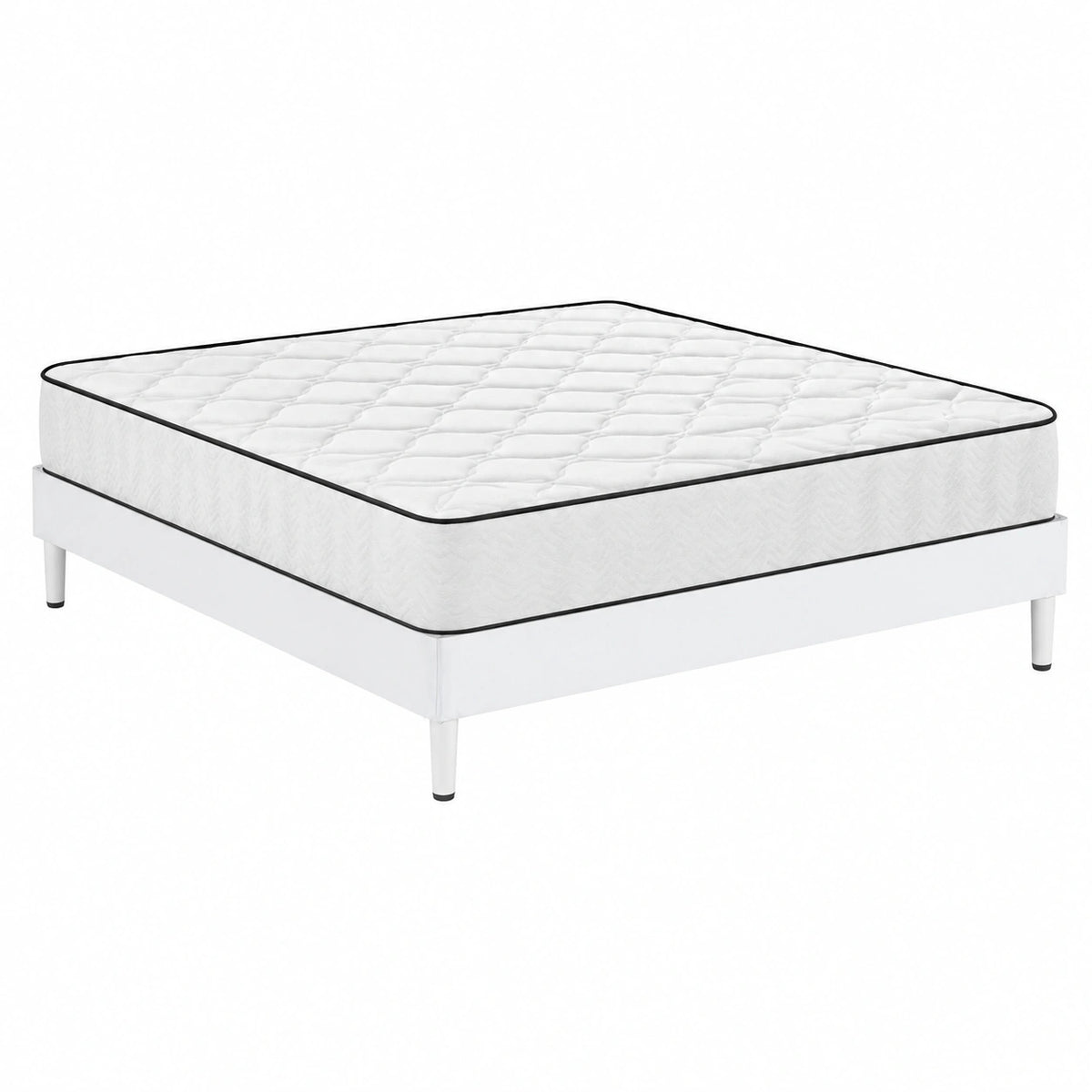 Matelas, avec sommier, 140 x 190 x 22 cm, pour la chambre